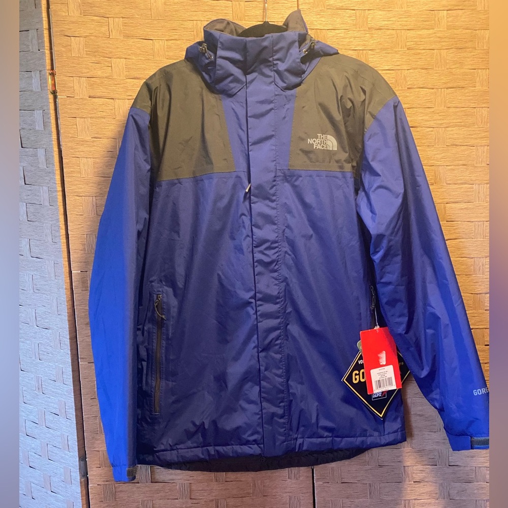 The North Face Mountain Light Goretex Jacket Mens Medium A13LYF7 Blue/grey